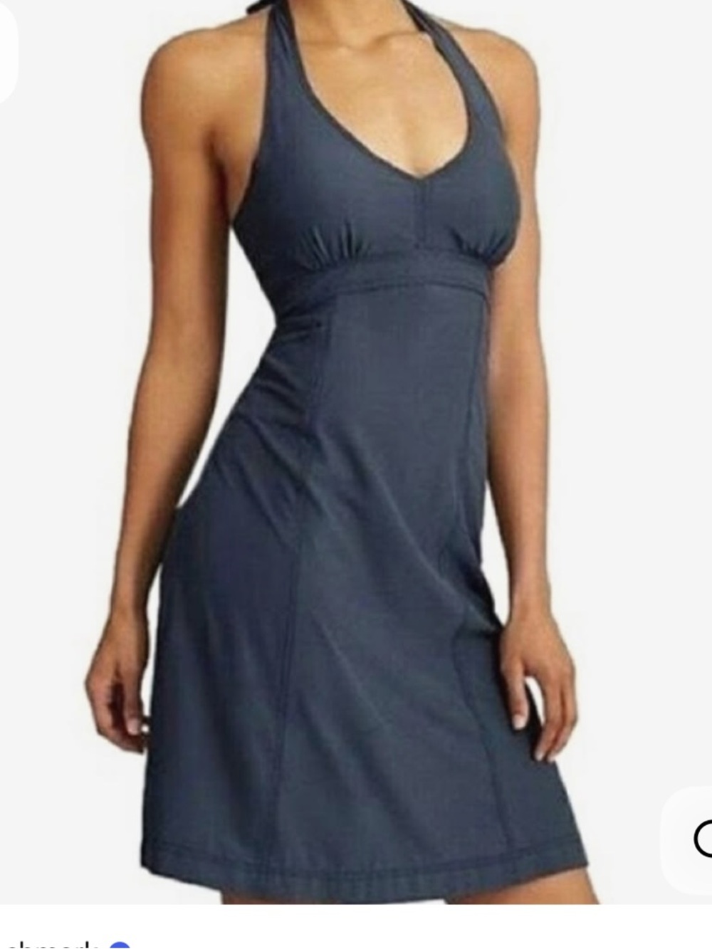 Athleta Black Halter Mini Dress